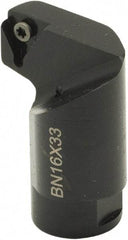 Parlec - TCMT 11 Insert Style, Replaceable Boring Bar Head - 0.6299" Shank Diam, Through Coolant - USA Tool & Supply