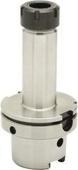 Parlec - 2mm to 20mm Capacity, 6.42" Projection, HSK100A Hollow Taper, ER32 Collet Chuck - 0.0002" TIR, Through-Spindle - Exact Industrial Supply