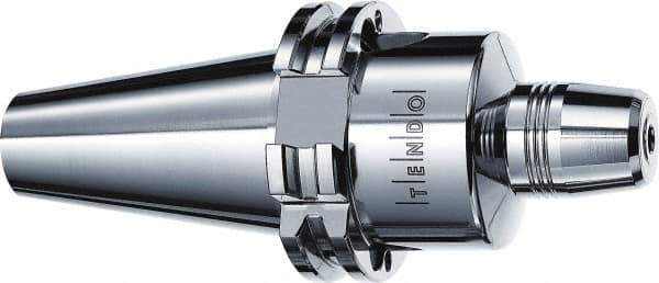 Schunk - CAT40 Taper Shank, 1/4" Hole Diam, Hydraulic Tool Holder/Chuck - 26mm Nose Diam, 101.6mm Projection, 37mm Clamp Depth, 25,000 RPM, Through Coolant - Exact Industrial Supply