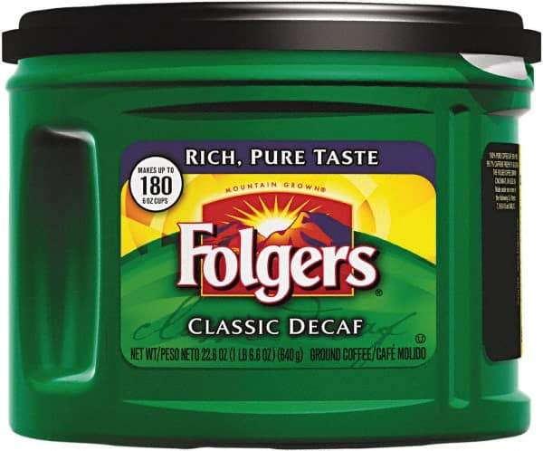 Folgers - Decaffeinated Coffee - USA Tool & Supply