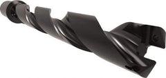 Allied Machine and Engineering - Series 29, 29 to 32mm Diam, 1-1/4" Diam Straight Shank with Flange, Helical Flute Spade Drill - 8-13/16" Max Depth, 10-27/64" Body Length, 12-45/64" OAL, Standard Length, Through Coolant - USA Tool & Supply