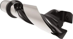 Allied Machine and Engineering - Series 29, 29 to 31.99mm Diam, 32mm Diam Straight Shank with Flange, Helical Flute Spade Drill - 96mm Max Depth, 136.2mm Body Length, 196.2mm OAL, Standard Length, Through Coolant - USA Tool & Supply