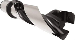 Allied Machine and Engineering - Series 32, 32 to 35mm Diam, 40mm Diam Straight Shank with Flange, Helical Flute Spade Drill - 105mm Max Depth, 157.7mm Body Length, 227.7mm OAL, Standard Length, Through Coolant - USA Tool & Supply