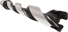 Allied Machine and Engineering - Series 24, 24 to 25.99mm Diam, 25mm Diam Straight Shank with Flange, Helical Flute Spade Drill - 181.9mm Max Depth, 217.8mm Body Length, 273.8mm OAL, Standard Length, Through Coolant - USA Tool & Supply