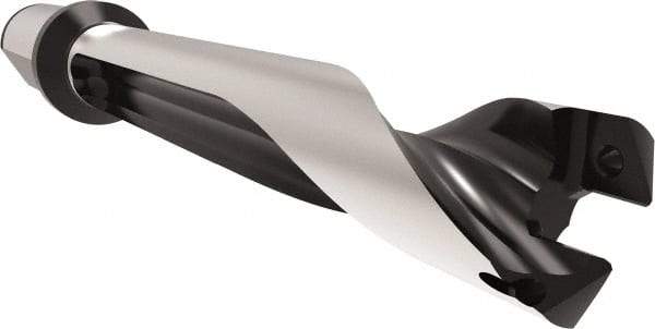 Allied Machine and Engineering - Series 29, 29 to 31.99mm Diam, 32mm Diam Straight Shank with Flange, Straight Flute Spade Drill - 159.9mm Max Depth, 200.1mm Body Length, 260.1mm OAL, Standard Length, Through Coolant - USA Tool & Supply