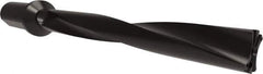 Allied Machine and Engineering - Series APX 38, 8xD, 2" Shank Diam, Drill Body - 16.3906" Drill Body Length to Flange, W3808H Toolholder, 20.8906" OAL, 16.3906" Drill Body Length, Weldon Flat Shank, Through Coolant - USA Tool & Supply