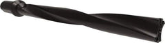 Allied Machine and Engineering - Series APX 44, 10xD, 2" Shank Diam, Drill Body - 22.5938" Drill Body Length to Flange, W4410H Toolholder, 27.0938" OAL, 22.5938" Drill Body Length, Weldon Flat Shank, Through Coolant - USA Tool & Supply