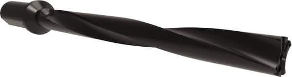 Allied Machine and Engineering - Series APX 38, 10xD, 50mm Shank Diam, Drill Body - 503.9mm Drill Body Length to Flange, W3810H Toolholder, 583.9mm OAL, 503.9mm Drill Body Length, Weldon Flat Shank, Through Coolant - USA Tool & Supply