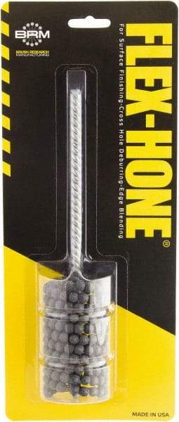 Brush Research Mfg. - 15/16" to 1-5/8" Bore Diam, 40 Grit, Aluminum Oxide Flexible Hone - Coarse, 8" OAL - USA Tool & Supply