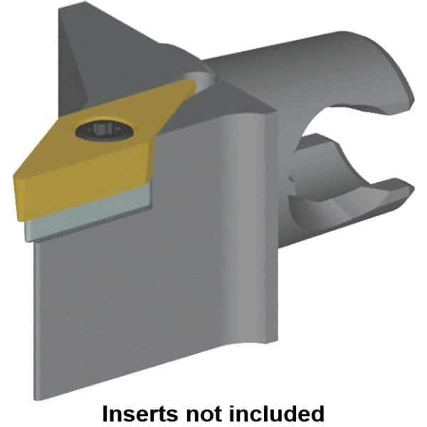 Kennametal - Right Hand Cut, Size KM20, VB.. Insert Compatiblity, Modular Turning & Profiling Cutting Unit Head - 12.5mm Ctr to Cutting Edge, 30mm Head Length, Series KM Mini - USA Tool & Supply