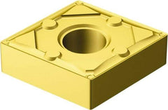 Sandvik Coromant - CNMG432 WF Grade 2015 Carbide Turning Insert - TiCN/AI2O3/TiN Finish, 80° Diamond, 1/2" Inscr Circle, 3/16" Thick, 1/32" Corner Radius - USA Tool & Supply