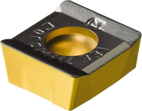 Sandvik Coromant - N331.1A054508 KM Grade 3220 Carbide Milling Insert - TiCN/Al2O3/TiN Finish, 4.45mm Thick - USA Tool & Supply