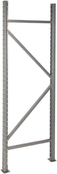 Value Collection - 1,700 Lb Capacity Bulk Storage Adjustable Rack End Kit - 72" High x 24", 36" & 48" Deep, Gray - USA Tool & Supply