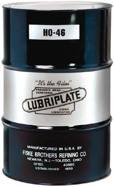 Lubriplate - 55 Gal Drum, Mineral Hydraulic Oil - SAE 20, ISO 46, 46.34 cSt at 40°, 6.4 cSt at 100°C - USA Tool & Supply