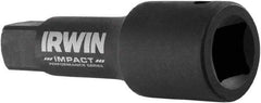 Irwin - 1/2" Drive Standard Socket Extension - 3" OAL, Black Oxide Finish - USA Tool & Supply