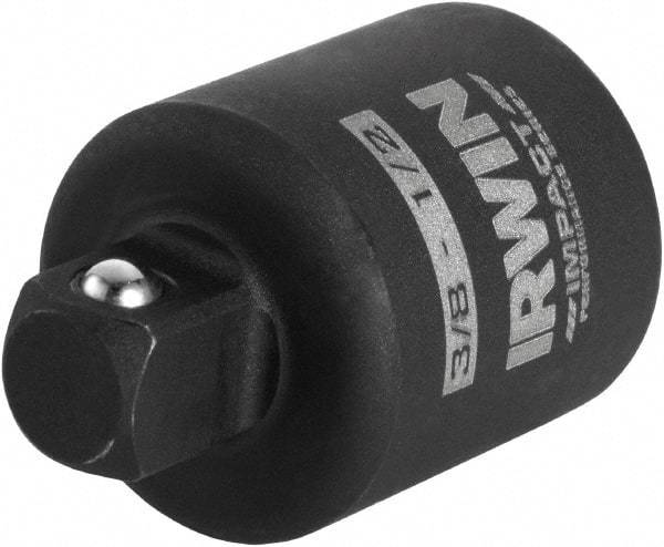Irwin - 3/8 Male 1/2 Female Impact Drive Adapter - 1" OAL - USA Tool & Supply