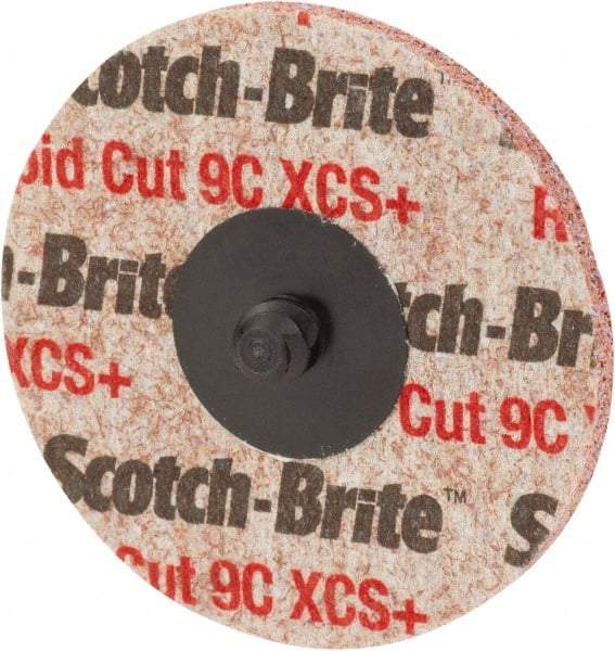 3M - 2" Disc Diam, Ceramic Quick Change Disc - Type S Attaching System, Nonwoven, Orange, Extra Coarse Grade - USA Tool & Supply