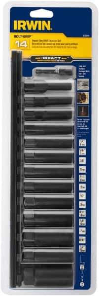 Irwin - 14 Piece Bolt Extractor Set - Magnetic Rail - USA Tool & Supply