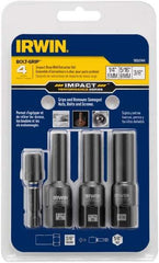 Irwin - 4 Piece Bolt Extractor Set - Clam Shell - USA Tool & Supply