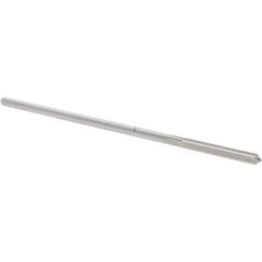 Alvord Polk - #27 Cobalt 4 Flute Chucking Reamer - Straight Flute, 0.135" Straight Shank, 1" Flute Length, 4" OAL - USA Tool & Supply