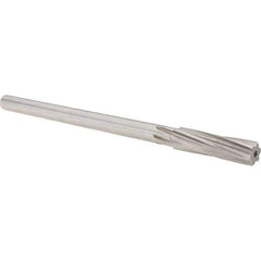 Alvord Polk - 13mm High Speed Steel 6 Flute Chucking Reamer - Spiral Flute, 0.4355" Straight Shank, 2" Flute Length, 8" OAL - USA Tool & Supply