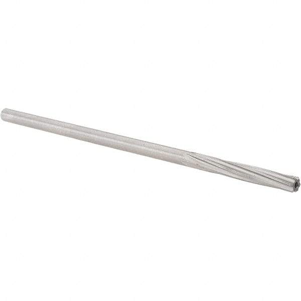 Alvord Polk - 5mm High Speed Steel 6 Flute Chucking Reamer - Spiral Flute, 0.1895" Straight Shank, 1-1/4" Flute Length, 5" OAL - USA Tool & Supply