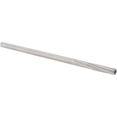 Alvord Polk - 5mm High Speed Steel 6 Flute Chucking Reamer - Spiral Flute, 0.1895" Straight Shank, 1-1/4" Flute Length, 5" OAL - USA Tool & Supply