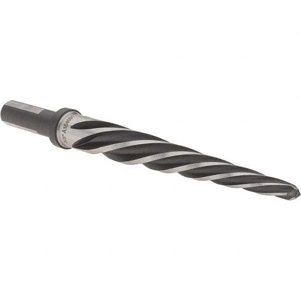 Alvord Polk - 5/8" Reamer Diam, 1/2" Diam Straight Shank with Flats, Construction Reamer - USA Tool & Supply