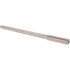Alvord Polk - 0.3995" High Speed Steel 6 Flute Chucking Reamer - Straight Flute, 0.3105" Straight Shank, 1-3/4" Flute Length, 7" OAL - USA Tool & Supply