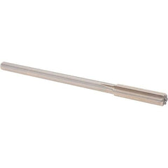 Alvord Polk - 0.345" High Speed Steel 6 Flute Chucking Reamer - Straight Flute, 0.2792" Straight Shank, 1-1/2" Flute Length, 6" OAL - USA Tool & Supply