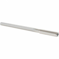 Alvord Polk - 0.33" High Speed Steel 6 Flute Chucking Reamer - Straight Flute, 0.2792" Straight Shank, 1-1/2" Flute Length, 6" OAL - USA Tool & Supply