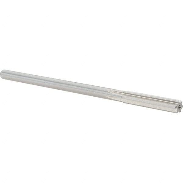 Alvord Polk - 0.31" High Speed Steel 6 Flute Chucking Reamer - Straight Flute, 0.2792" Straight Shank, 1-1/2" Flute Length, 6" OAL - USA Tool & Supply