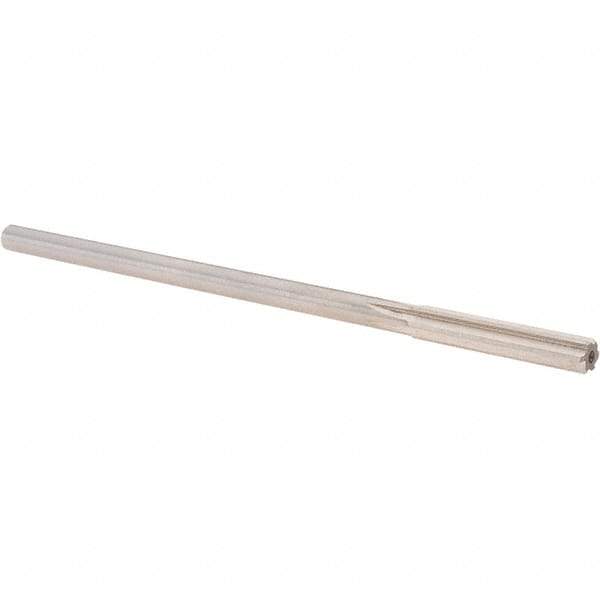 Alvord Polk - 0.2755" High Speed Steel 6 Flute Chucking Reamer - Straight Flute, 1/4" Straight Shank, 1-1/2" Flute Length, 6" OAL - USA Tool & Supply