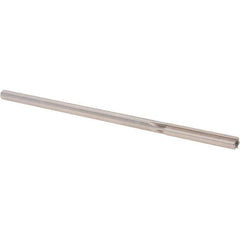 Alvord Polk - 0.247" High Speed Steel 6 Flute Chucking Reamer - Straight Flute, 0.2329" Straight Shank, 1-1/2" Flute Length, 6" OAL - USA Tool & Supply