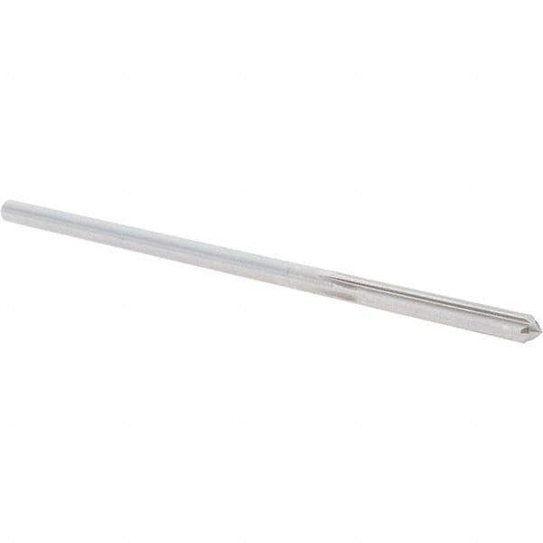 Alvord Polk - 0.1805" High Speed Steel 6 Flute Chucking Reamer - Straight Flute, 0.1755" Straight Shank, 1-1/8" Flute Length, 4-1/2" OAL - USA Tool & Supply