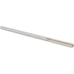 Alvord Polk - 0.2045" High Speed Steel 6 Flute Chucking Reamer - Straight Flute, 0.1945" Straight Shank, 1-1/4" Flute Length, 5" OAL - USA Tool & Supply