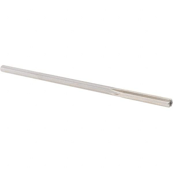 Alvord Polk - 0.231" High Speed Steel 6 Flute Chucking Reamer - Straight Flute, 0.2173" Straight Shank, 1-1/2" Flute Length, 6" OAL - USA Tool & Supply