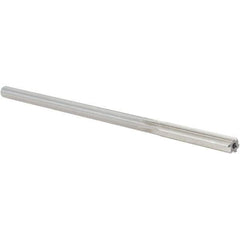 Alvord Polk - 0.2465" High Speed Steel 6 Flute Chucking Reamer - Straight Flute, 0.2329" Straight Shank, 1-1/2" Flute Length, 6" OAL - USA Tool & Supply