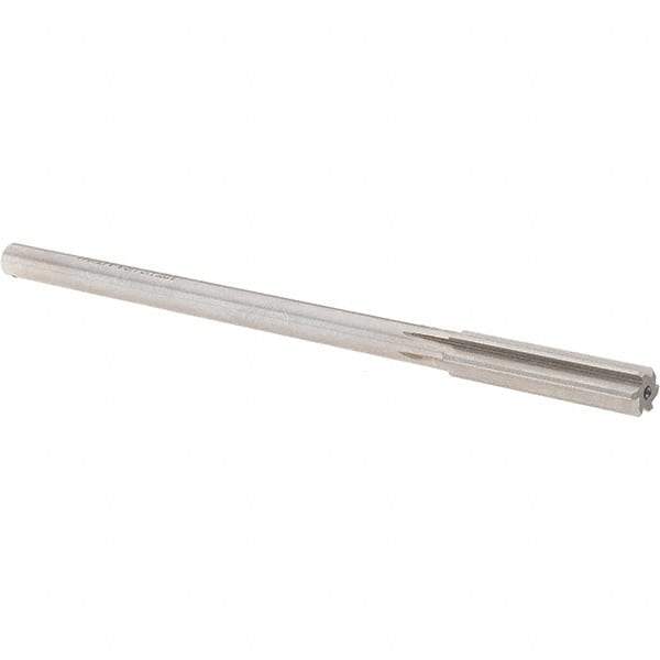 Alvord Polk - 0.3325" High Speed Steel 6 Flute Chucking Reamer - Straight Flute, 0.2792" Straight Shank, 1-1/2" Flute Length, 6" OAL - USA Tool & Supply
