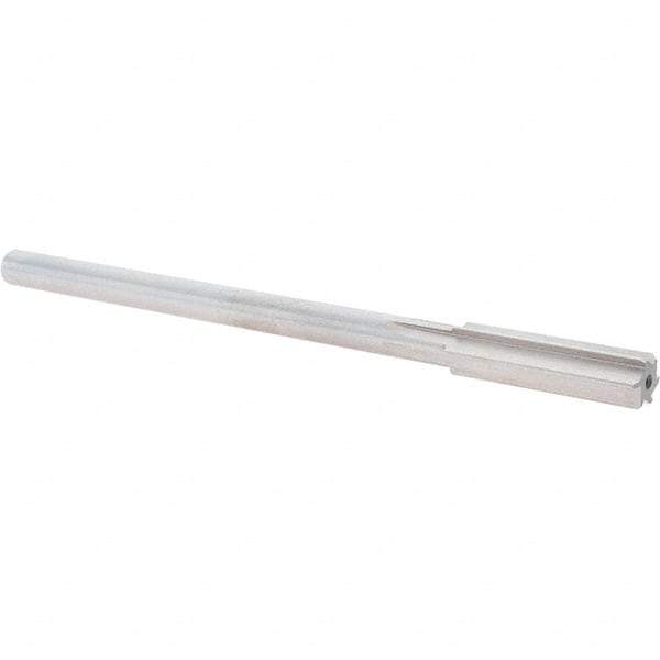 Alvord Polk - 0.474" High Speed Steel 6 Flute Chucking Reamer - Straight Flute, 0.4355" Straight Shank, 2" Flute Length, 8" OAL - USA Tool & Supply