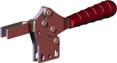 De-Sta-Co - 499 Lb Holding Capacity, Horizontal Handle, Manual Hold Down Toggle Clamp - 56° Handle Movement, 91° Bar Opening, U-Bar, Straight Base, Carbon Steel - USA Tool & Supply