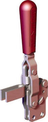 De-Sta-Co - 375 Lb Holding Capacity, Vertical Handle, Manual Hold Down Toggle Clamp - 57° Handle Movement, 99° Bar Opening, U-Bar, Straight Base, Carbon Steel - USA Tool & Supply