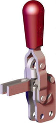 De-Sta-Co - 200 Lb Holding Capacity, Vertical Handle, Manual Hold Down Toggle Clamp - 65° Handle Movement, 105° Bar Opening, U-Bar, Straight Base, Carbon Steel - USA Tool & Supply