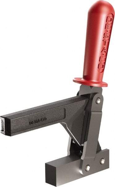 De-Sta-Co - 1,147 Lb Holding Capacity, Vertical Handle, Manual Hold Down Toggle Clamp - 138° Handle Movement, 74° Bar Opening, Solid Bar, Solid Base, Oxide Finish, Forged Alloy Steel - USA Tool & Supply