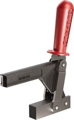 De-Sta-Co - 1,147 Lb Holding Capacity, Vertical Handle, Manual Hold Down Toggle Clamp - 138° Handle Movement, 74° Bar Opening, Solid Bar, Solid Base, Oxide Finish, Forged Alloy Steel - USA Tool & Supply