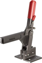 De-Sta-Co - 1,147 Lb Holding Capacity, Vertical Handle, Manual Hold Down Toggle Clamp - 138° Handle Movement, 74° Bar Opening, Solid Bar, Flanged Base, Oxide Finish, Forged Alloy Steel - USA Tool & Supply