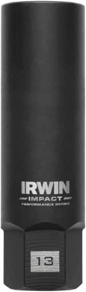 Irwin - 3/8" Drive Reverse Spiral Flute Hex Bolt Remover - 1/4" Hex, 2-1/2" OAL - USA Tool & Supply