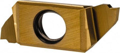 Iscar - SCIR22100 IC1008 Grade, 0.0394" Cutting Width, Carbide Cutoff Insert - Neutral Lead Angle, TiAlN/TiN Coated, Single End - USA Tool & Supply