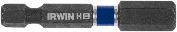 Irwin - 8mm Hex Bit - 1/4" Hex Drive, 2" OAL - USA Tool & Supply