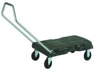 Triple® Trolley, Standard Duty with Handle - 5" dia x 7/8" casters -- Sturdy foam deck - USA Tool & Supply